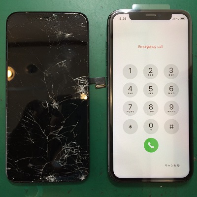 iPhone11画面修理後